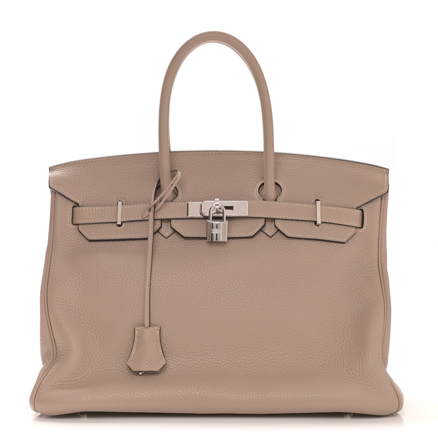 Hermes Taurillon Clemence Birkin 35 Gris Tourterelle 1 of 15