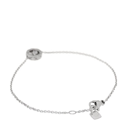 Chanel 18K White Gold Diamond Coco Crush Station Bracelet 2 of 5