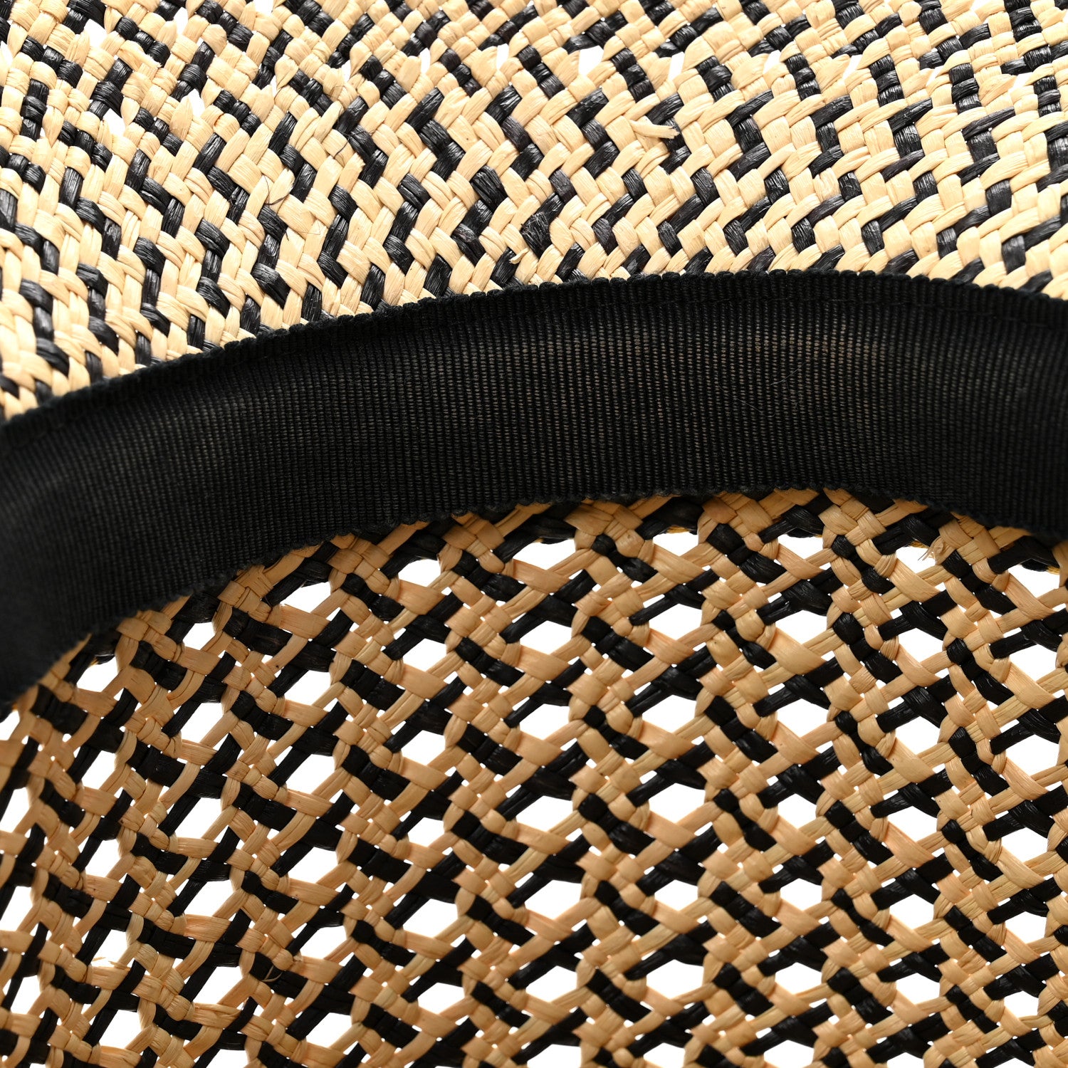 Hermes Straw Adele Panama Hat 58 Naturel Marron Jaune 10 of 12