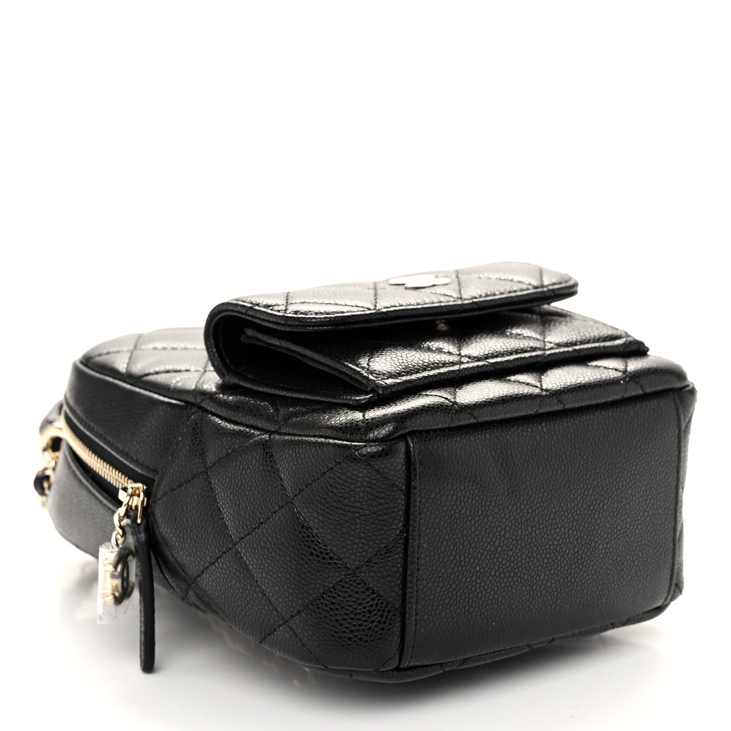 Caviar Quilted CC Mini Classic Backpack Black
