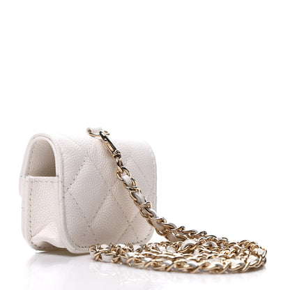 Chanel Caviar Quilted Airpods Pro Case White 3 of 9
