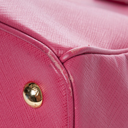 Prada Saffiano Lux Medium Tote Peonia 9 of 11