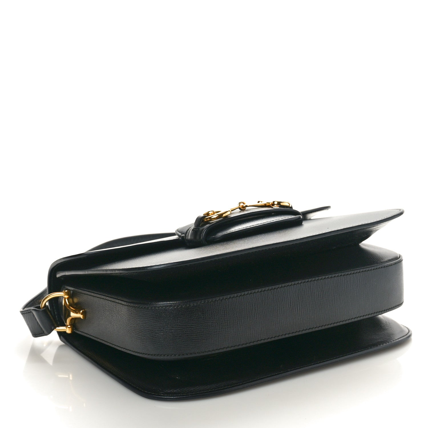 Gucci Azalea Calfskin Horsebit 1955 Shoulder Bag Black 4 of 10