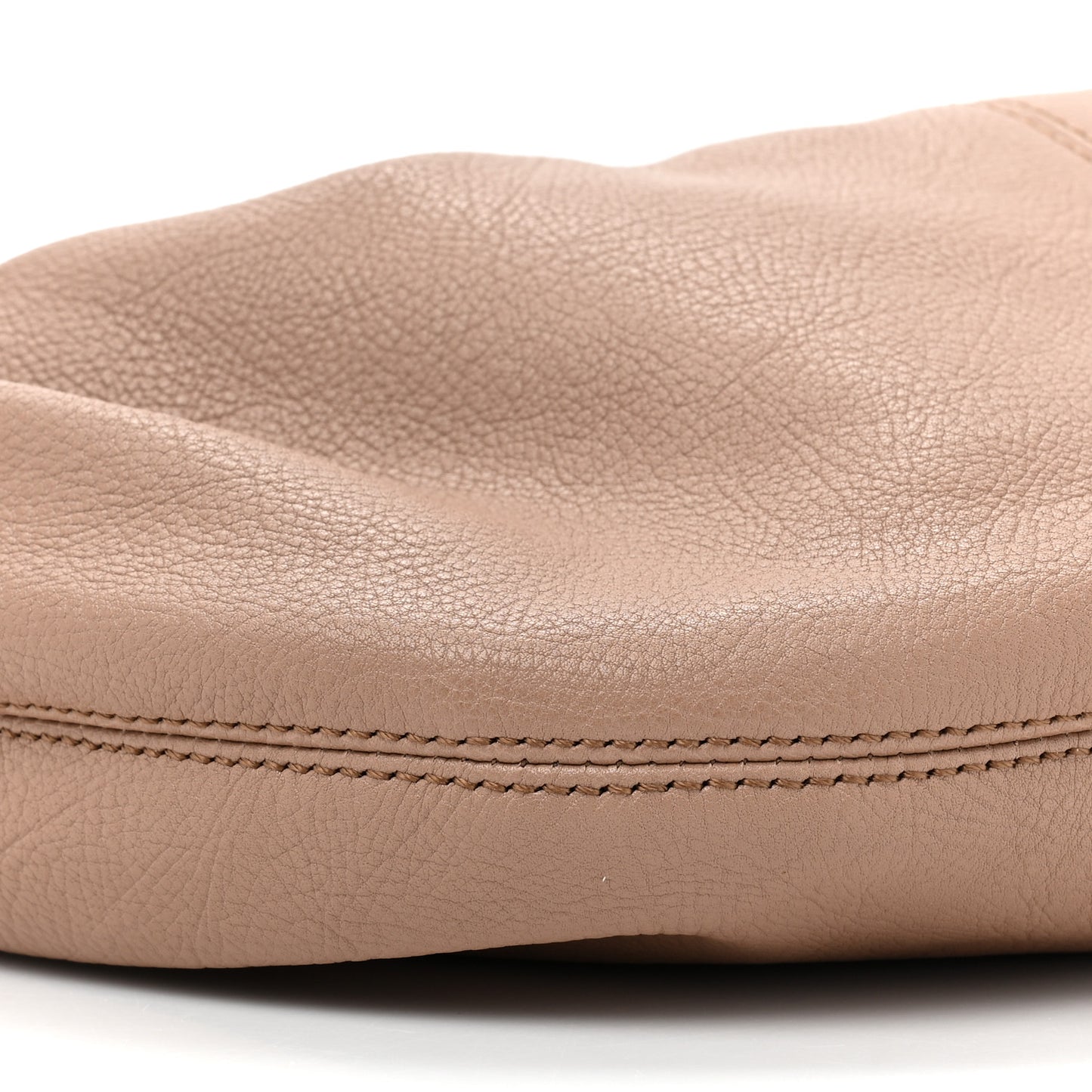 Grained Calfskin Small Bracelet Hobo Bag Woodrose