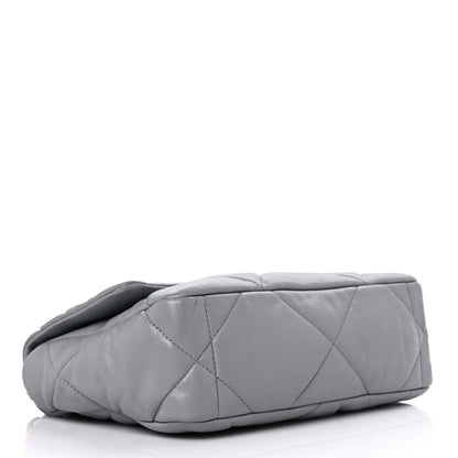 Chanel Lambskin Quilted Medium Chanel 19 Flap Grey 4 of 12