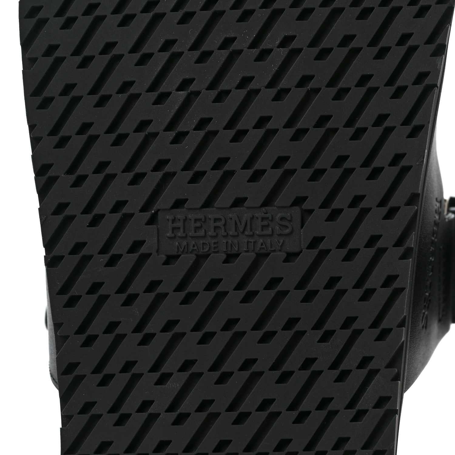 Hermes Calfskin Mens Chypre Sandals 42.5 Black 6 of 10