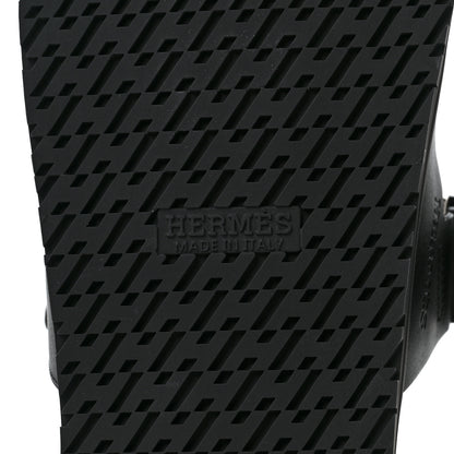 Hermes Calfskin Mens Chypre Sandals 42.5 Black 6 of 10