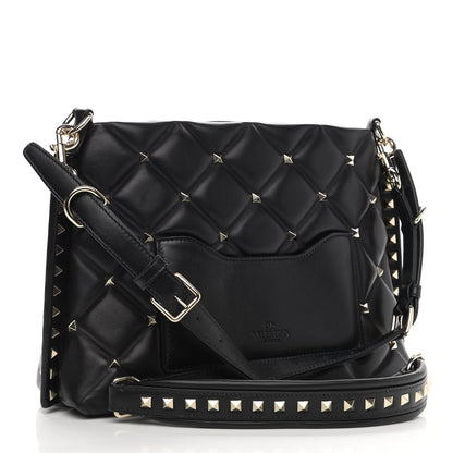 Valentino Garavani Nappa Candystud Shoulder Bag Black 3 of 9