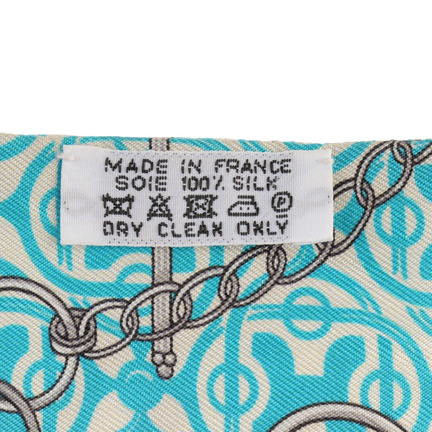 Hermes Silk Mors Et Gourmettes Remix Twilly Vert Vif Bleu Fuchsia 4 of 5