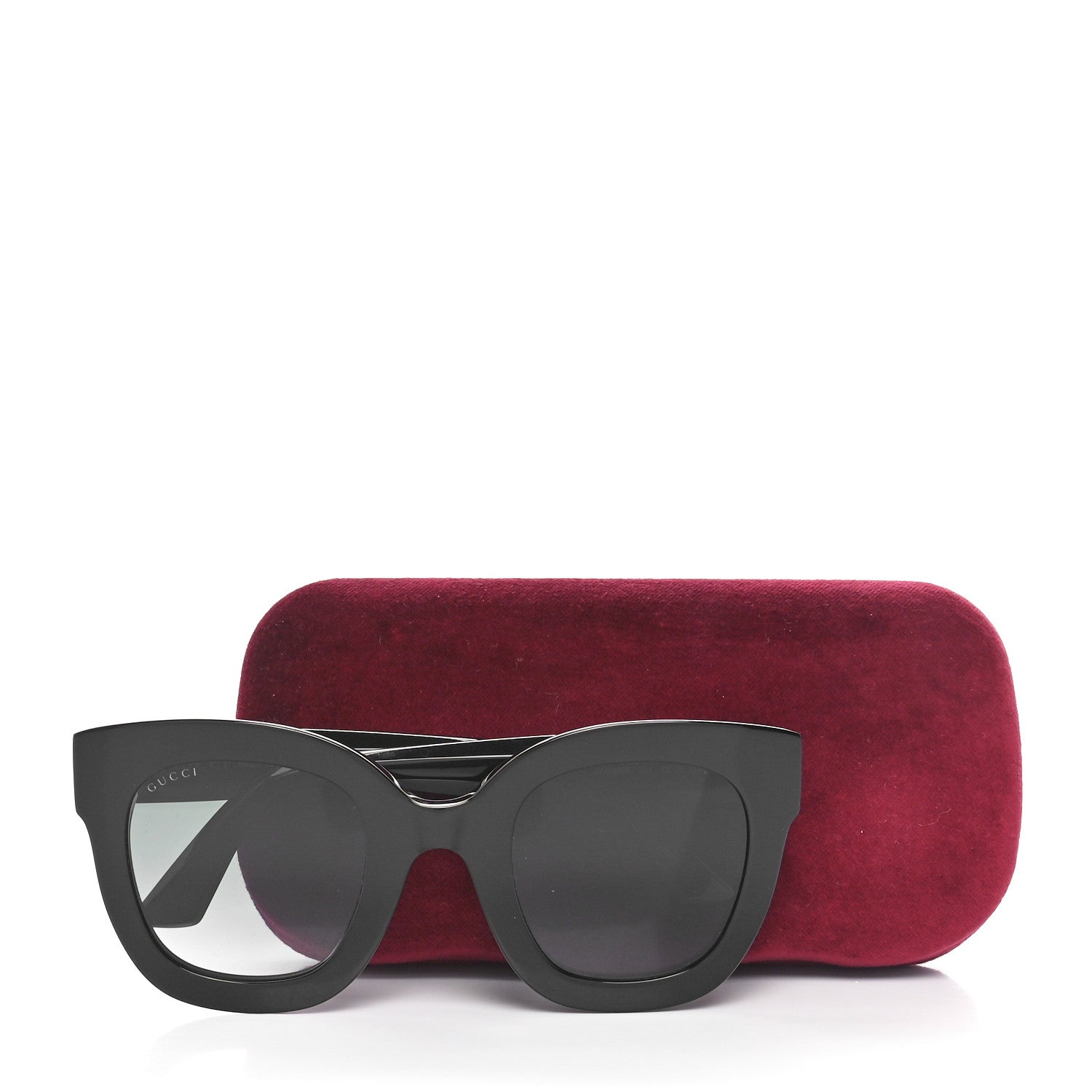 Gucci Round Frame Star Sunglasses GG0208S Black 7 of 7