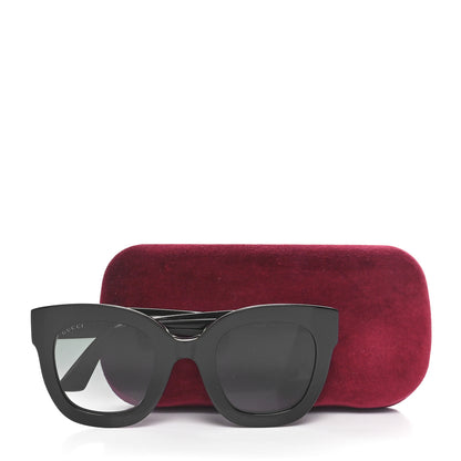 Gucci Round Frame Star Sunglasses GG0208S Black 7 of 7