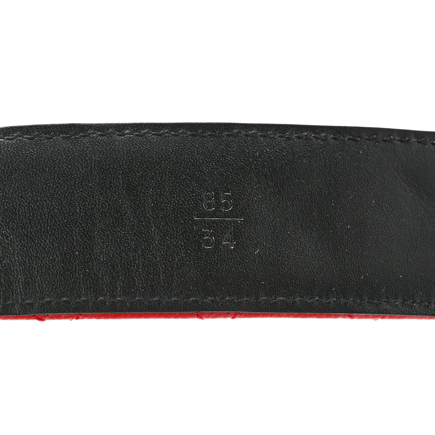 Caviar Quilted CC Chain Belt 85 34 Red