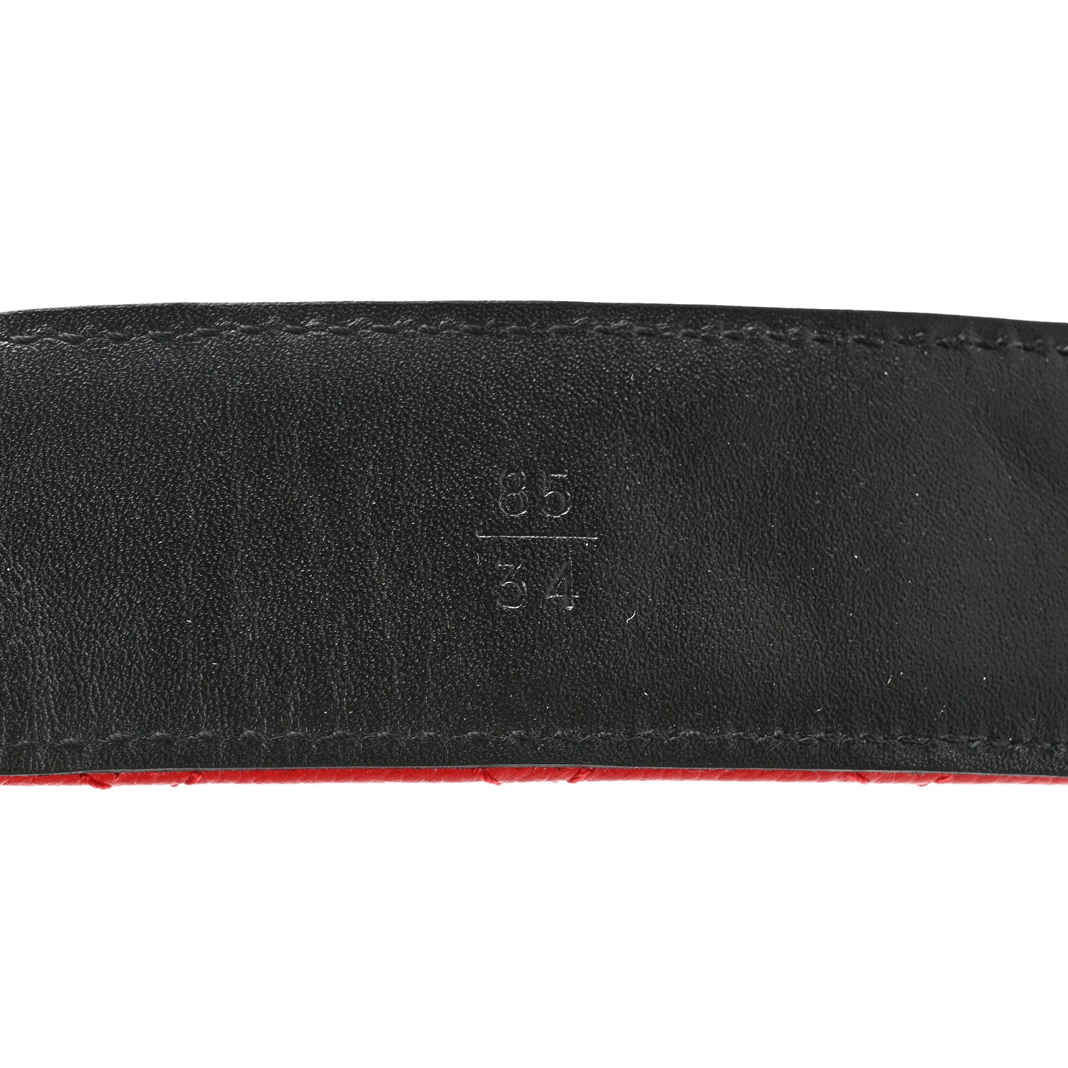 Chanel Caviar Quilted CC Chain Belt 85 34 Red 6 of 9