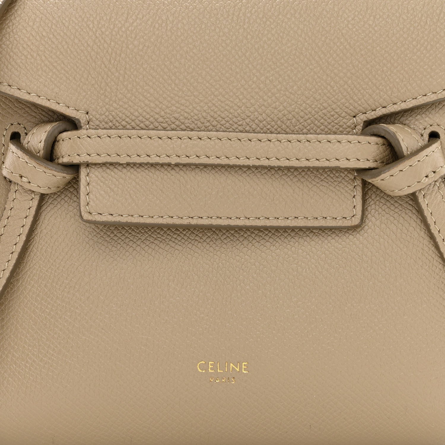 Celine Grained Calfskin Pico Belt Bag Light Taupe 9 of 11