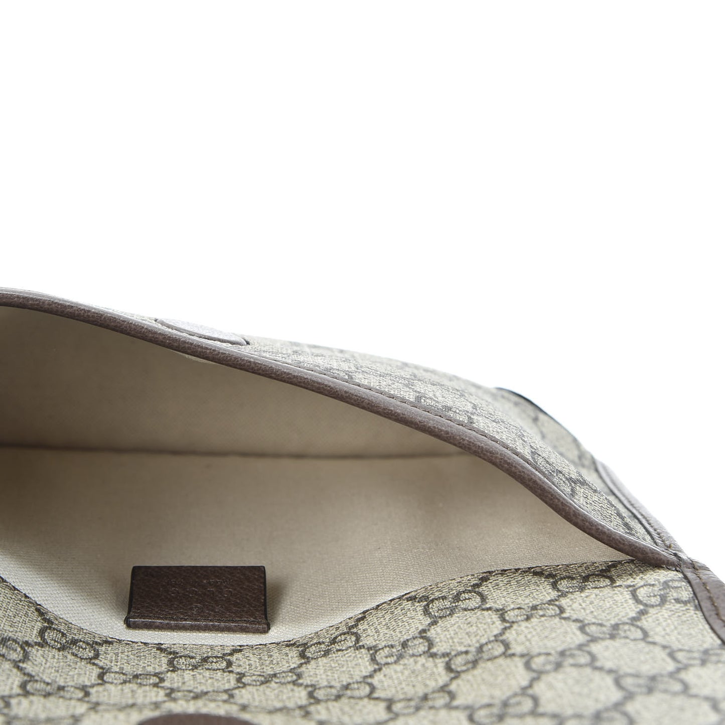 GG Supreme Monogram Neo Vintage Web Belt Bag Brown