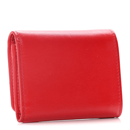 Christian Louboutin Calfskin Script Mini Loubigaga Wallet Red 3 of 15