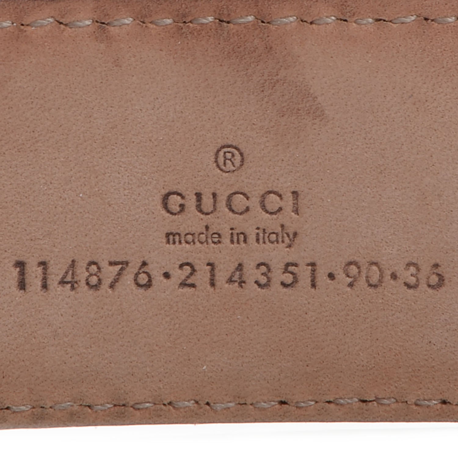 Gucci Guccissima Signature Interlocking G 40mm Belt 90 36 Scarlatto 4 of 5