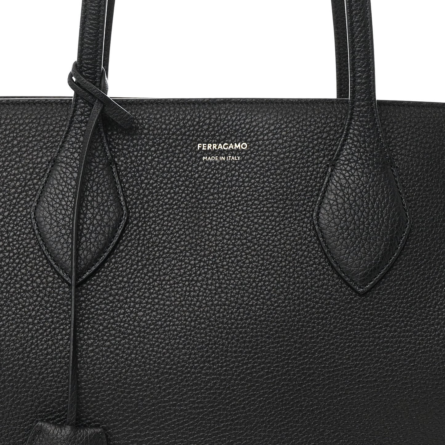 Grained Calfskin Medium Star Tote Black