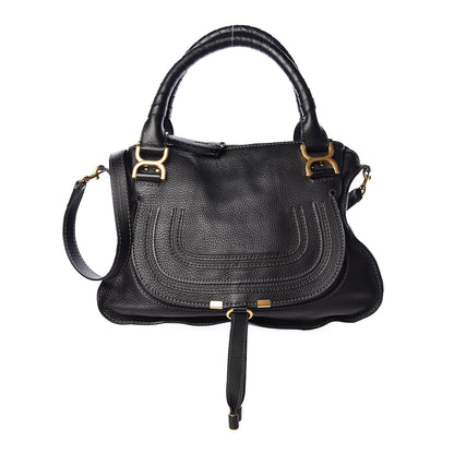 Chloe Calfskin Medium Marcie Satchel Black 1 of 10