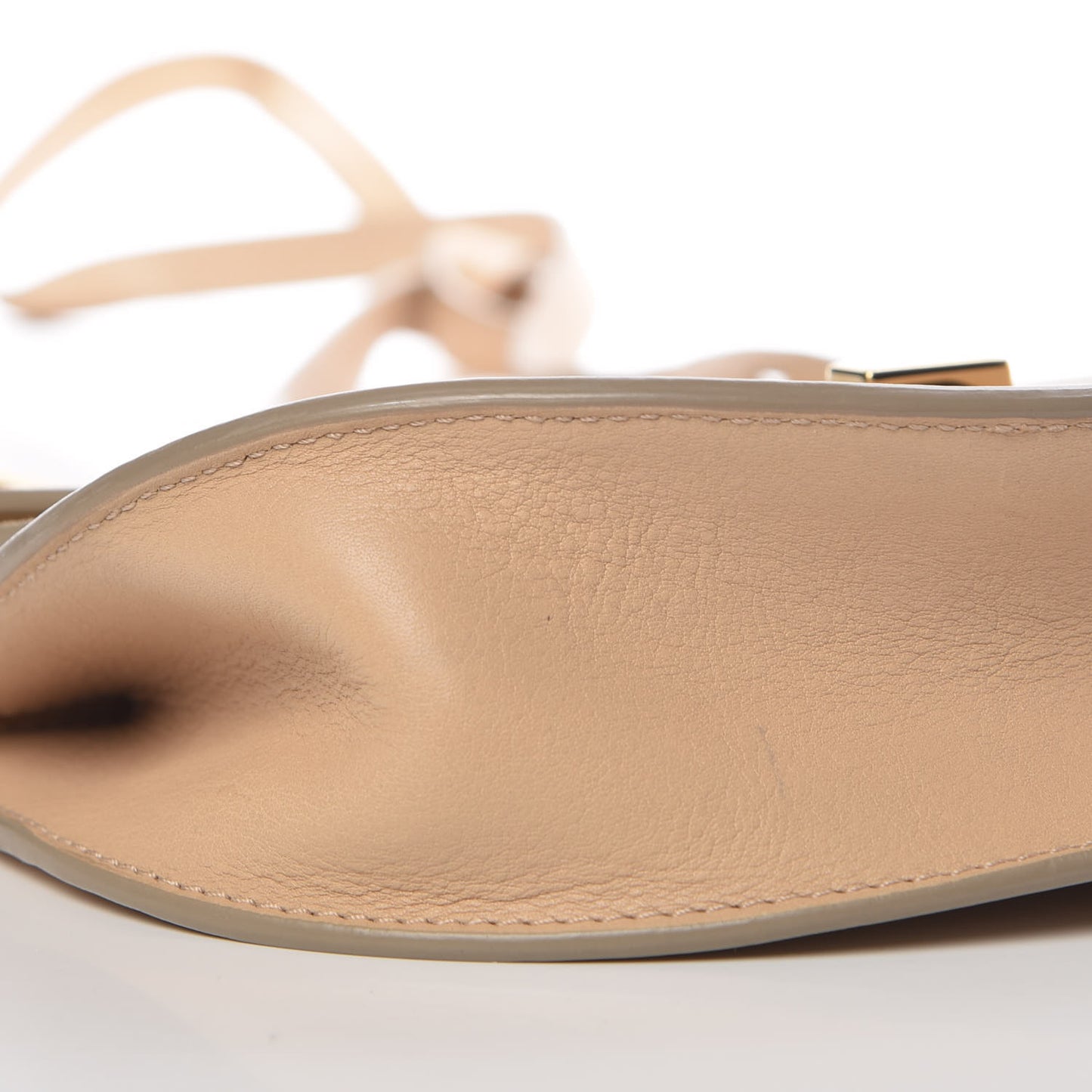 Calfskin Mini Georgia Crossbody Bag Beige