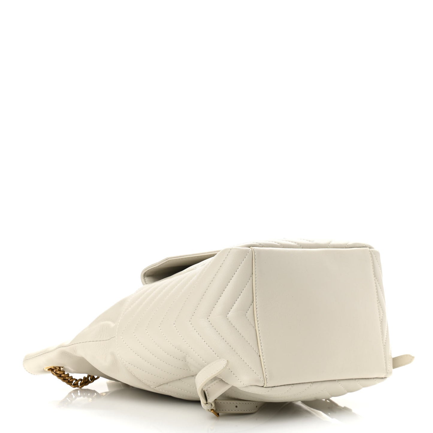 Lambskin Matelasse Monogram Joe Backpack Cream