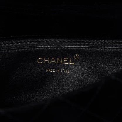 Chanel Velvet Quilted Evening Bag Black 9 of 12
