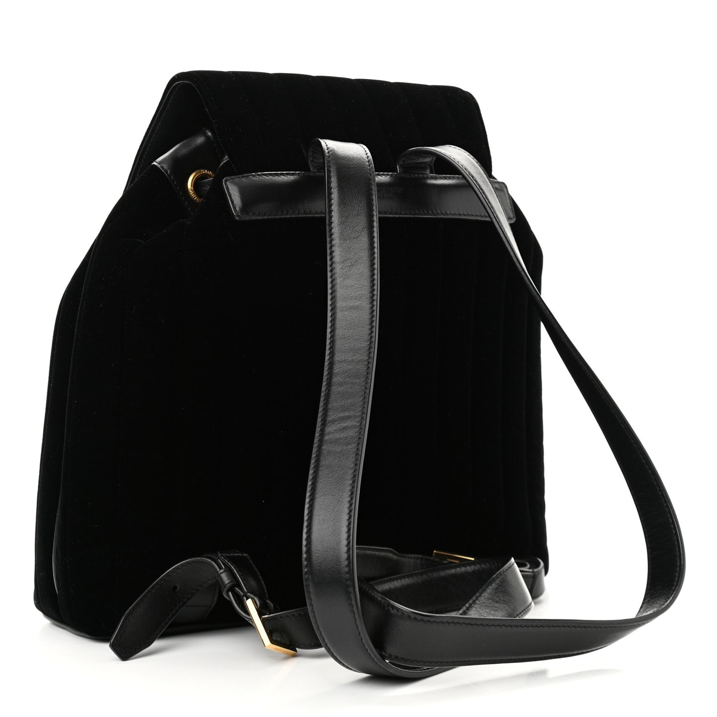 Velvet Matelasse Vicky Backpack Black