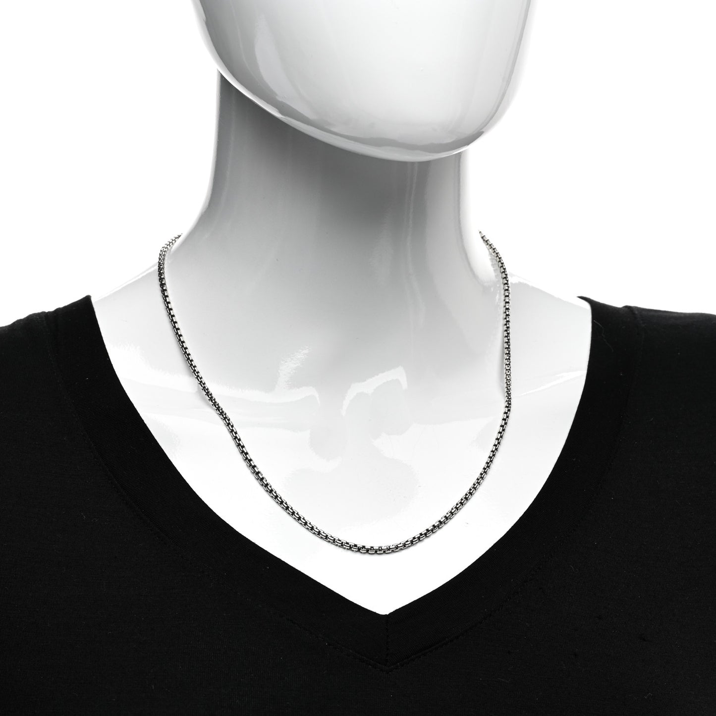 Sterling Silver 2.7mm Small Box Chain Necklace 20"