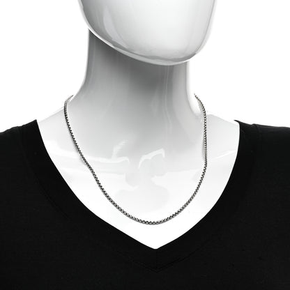 David Yurman Sterling Silver 2.7mm Small Box Chain Necklace 20" 2 of 4