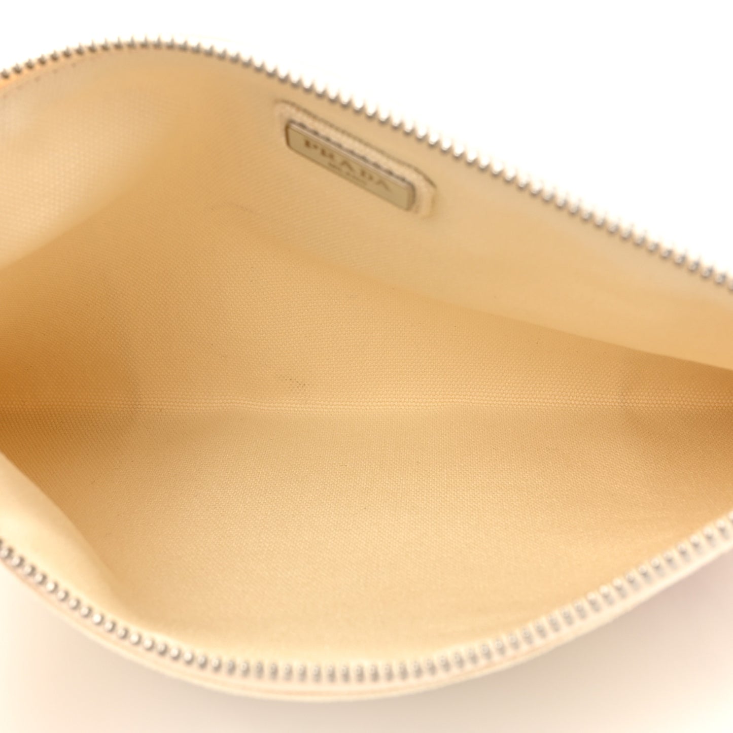 Canvas Saffiano Saint Barth Flat Wristlet Pouch Grezzo