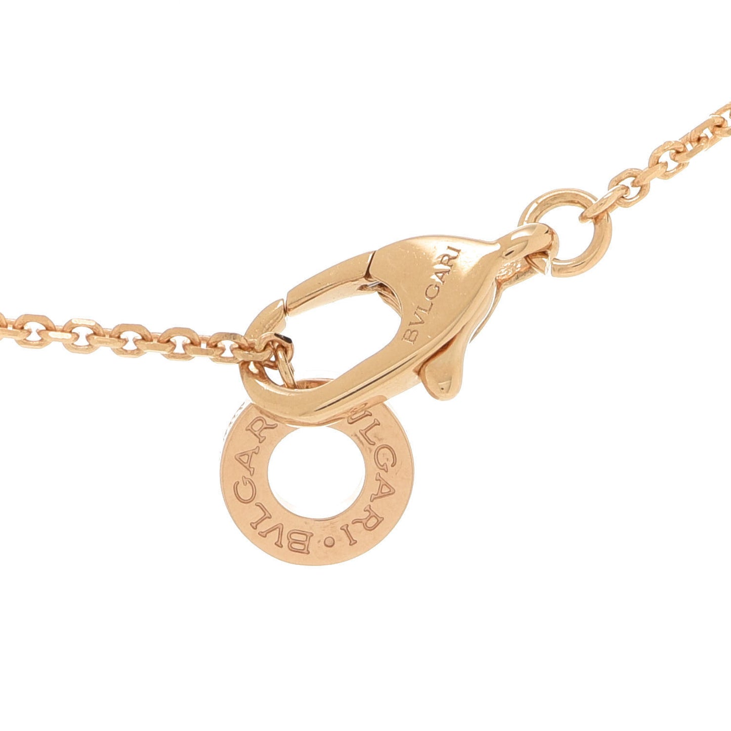 18K Yellow Gold Diamond Mother of Pearl Small Divas' Dream Pendant Necklace