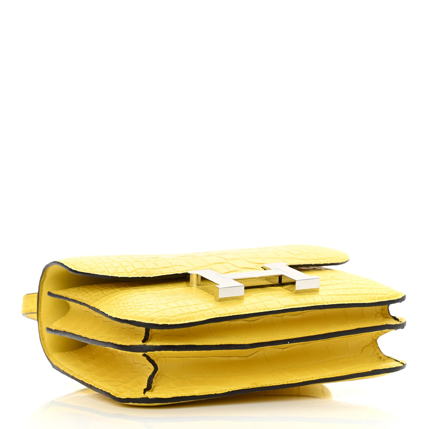 Matte Alligator Constance 18 Mimosa