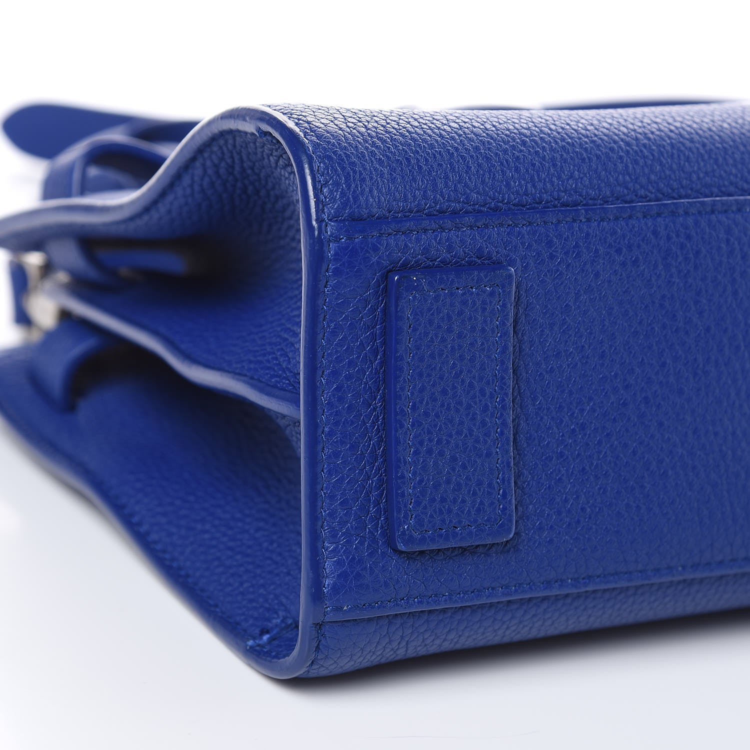 Saint Laurent Grained Calfskin Nano Supple Sac De Jour Flash Blue 8 of 12
