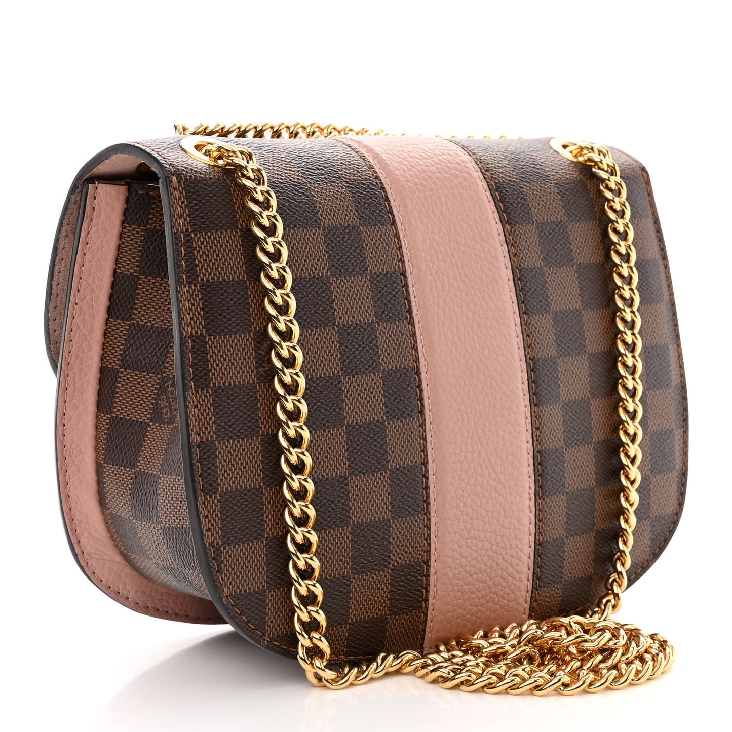 Damier Ebene Cuir Taurillon Wight Magnolia