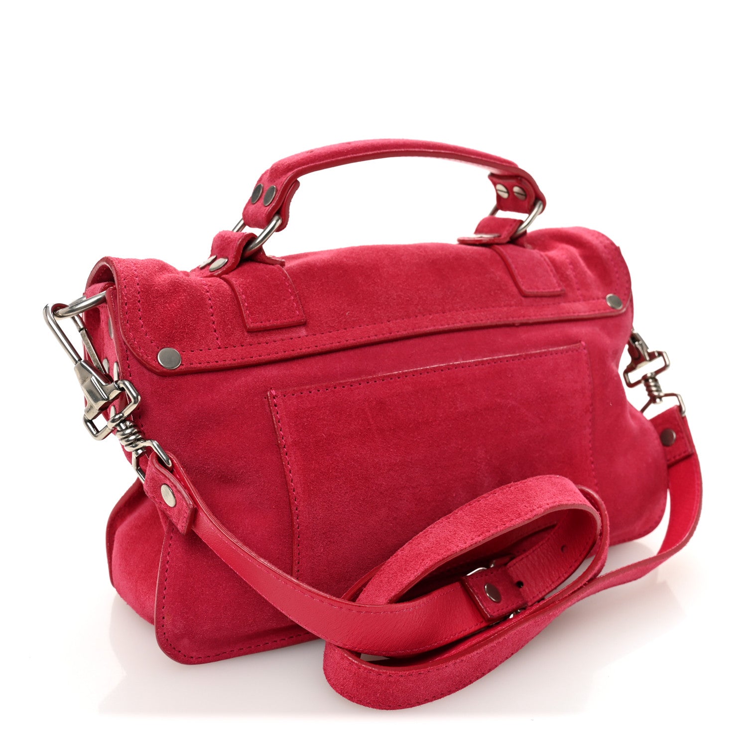 Proenza Schouler Suede Tiny PS1 Satchel Raspberry 3 of 10