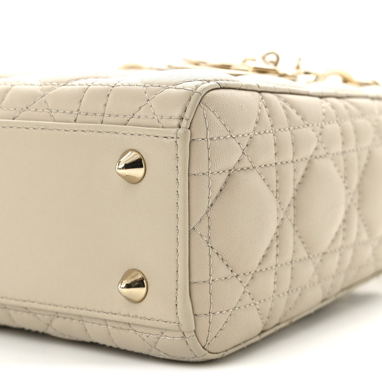 Lambskin Cannage Small My ABCDior Lady Dior Beige