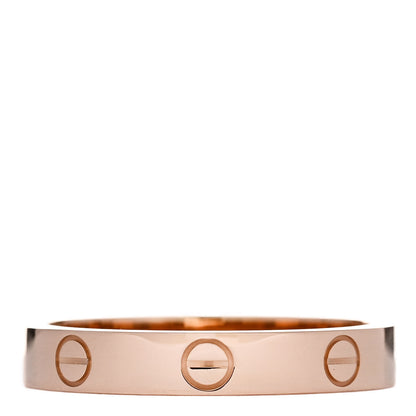 Cartier 18K Pink Gold 3.5mm LOVE Wedding Band Ring 65 11 3 of 4