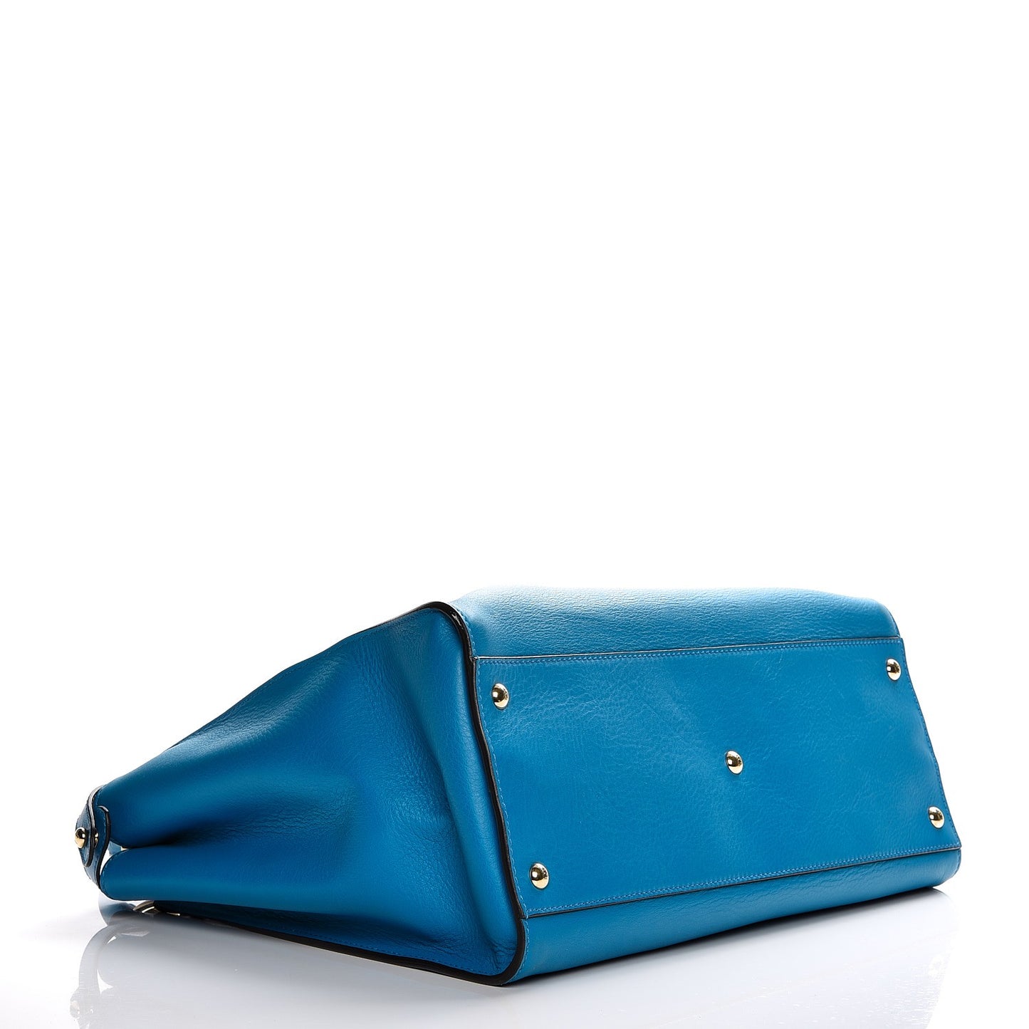Vitello Seta Studded Monster Eyes Large Peekaboo Iconic Satchel Blue Royal Black Multicolor
