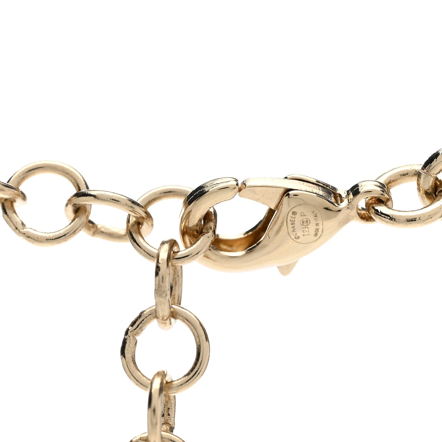 Crystal CC Star Necklace Gold