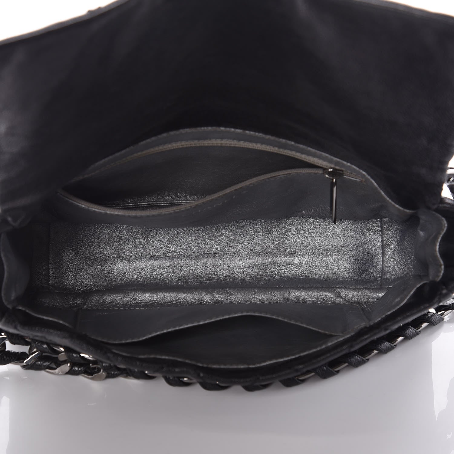 Chanel Glazed Caviar Quilted Modern Chain Flap Black 5 of 9
