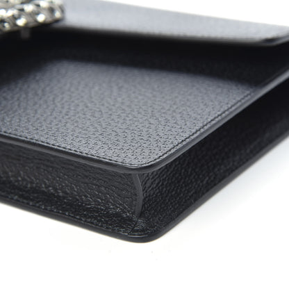 Gucci Dollar Calfskin Crystal Dionysus Clutch Wristlet Black Black Diamond 10 of 10