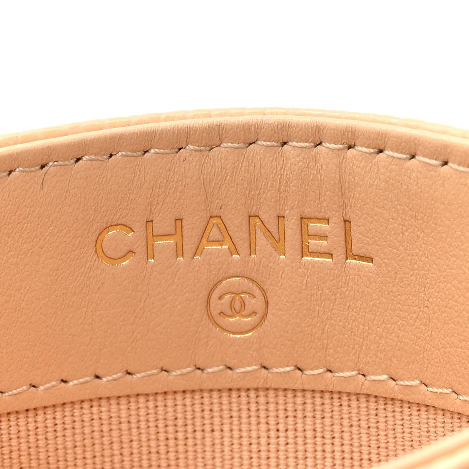 Chanel Caviar Quilted Card Holder Beige 6 of 9