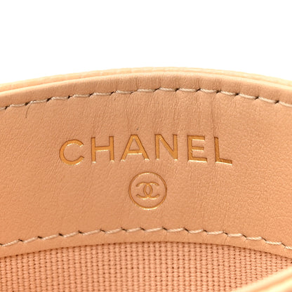 Chanel Caviar Quilted Card Holder Beige 6 of 9