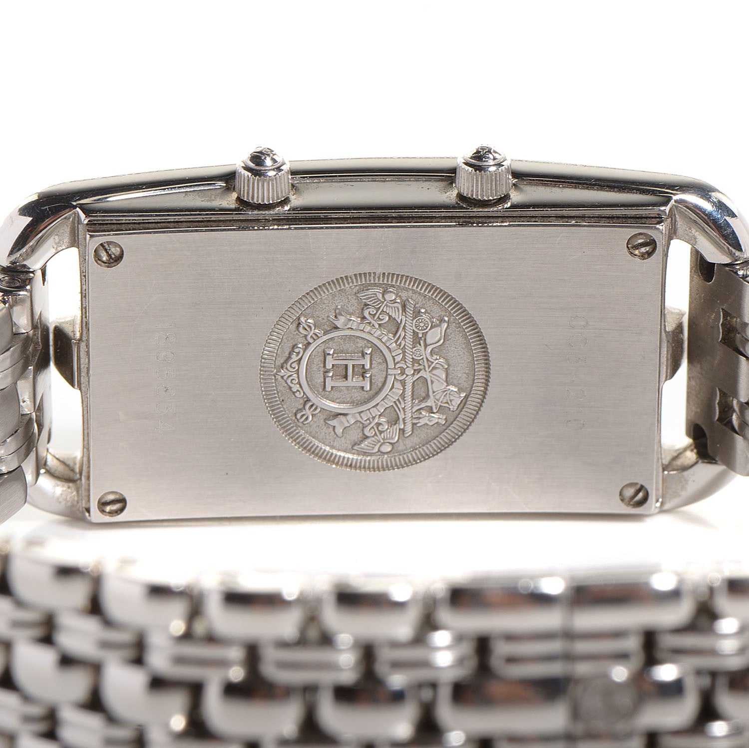 Hermes Stainless Steel 20mm Cape Cod Deux Zones Tour Watch 4 of 6