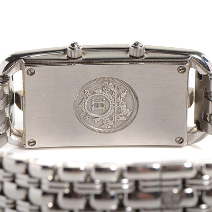 Hermes Stainless Steel 20mm Cape Cod Deux Zones Tour Watch 4 of 6
