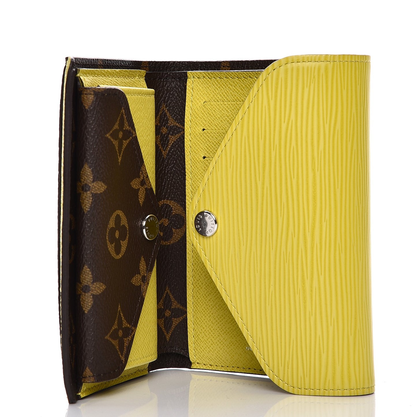 Epi Monogram Marie-Lou Compact Wallet Pistache