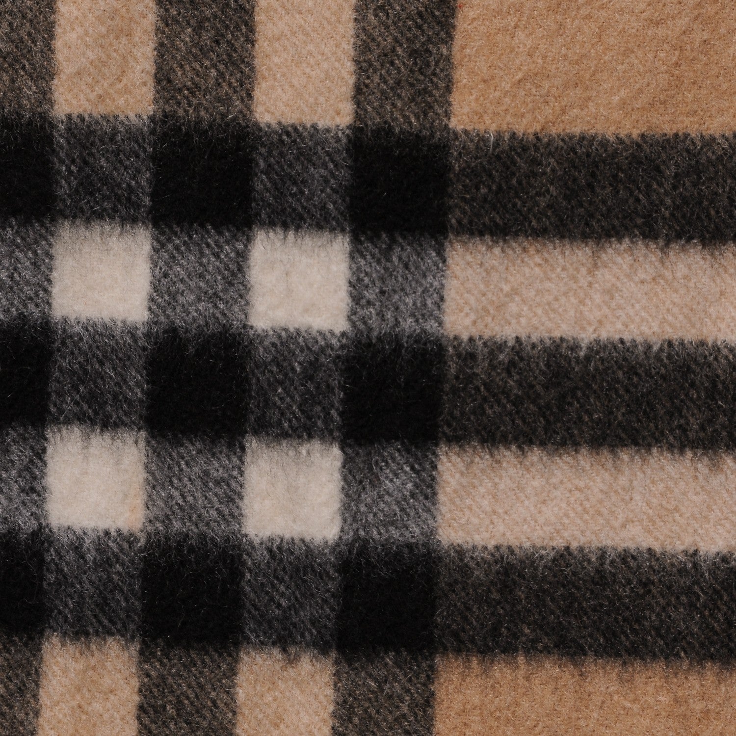 Burberry Cashmere Classic Check Fringe Scarf Camel 5 of 6