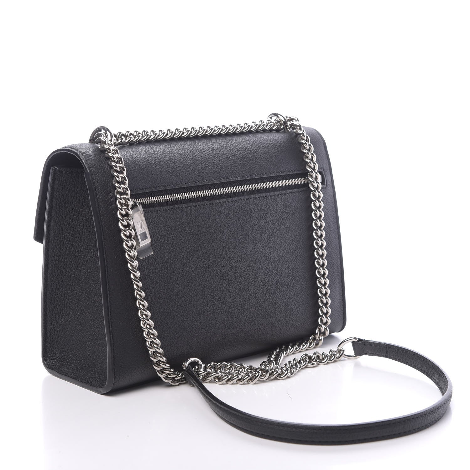 Louis Vuitton Soft Calfskin My Lockme Chain Bag BB Black 3 of 9