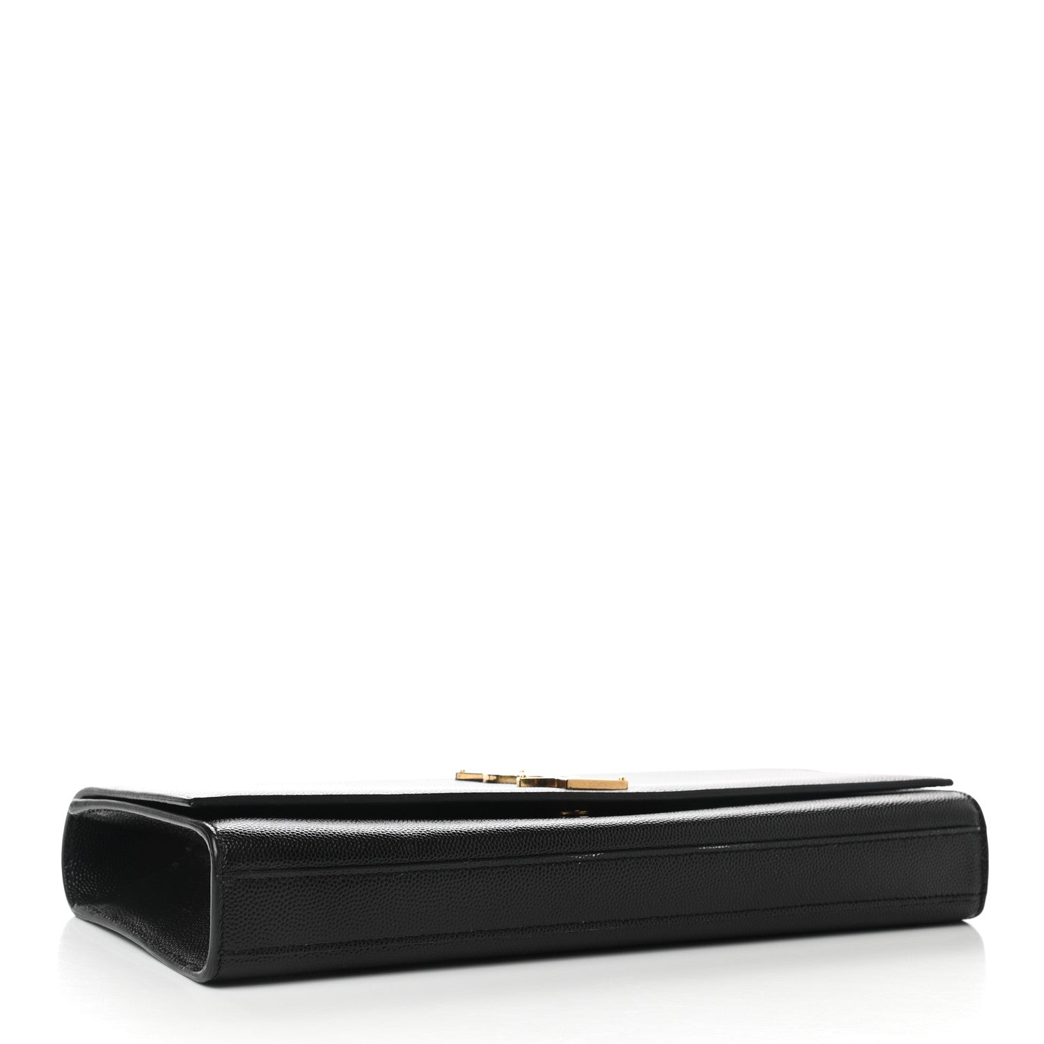 Saint Laurent Grain De Poudre Monogram Cassandre Clutch Black 4 of 10