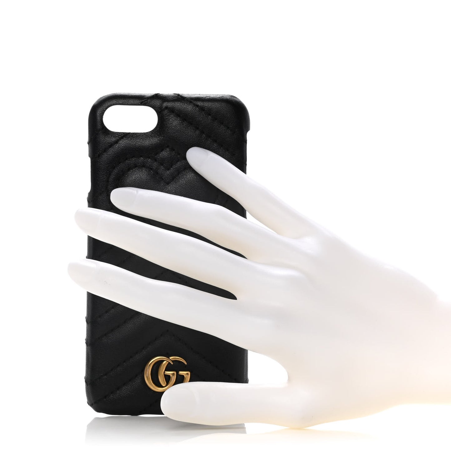 Calfskin Matelasse Marmont iPhone 7 Case Black
